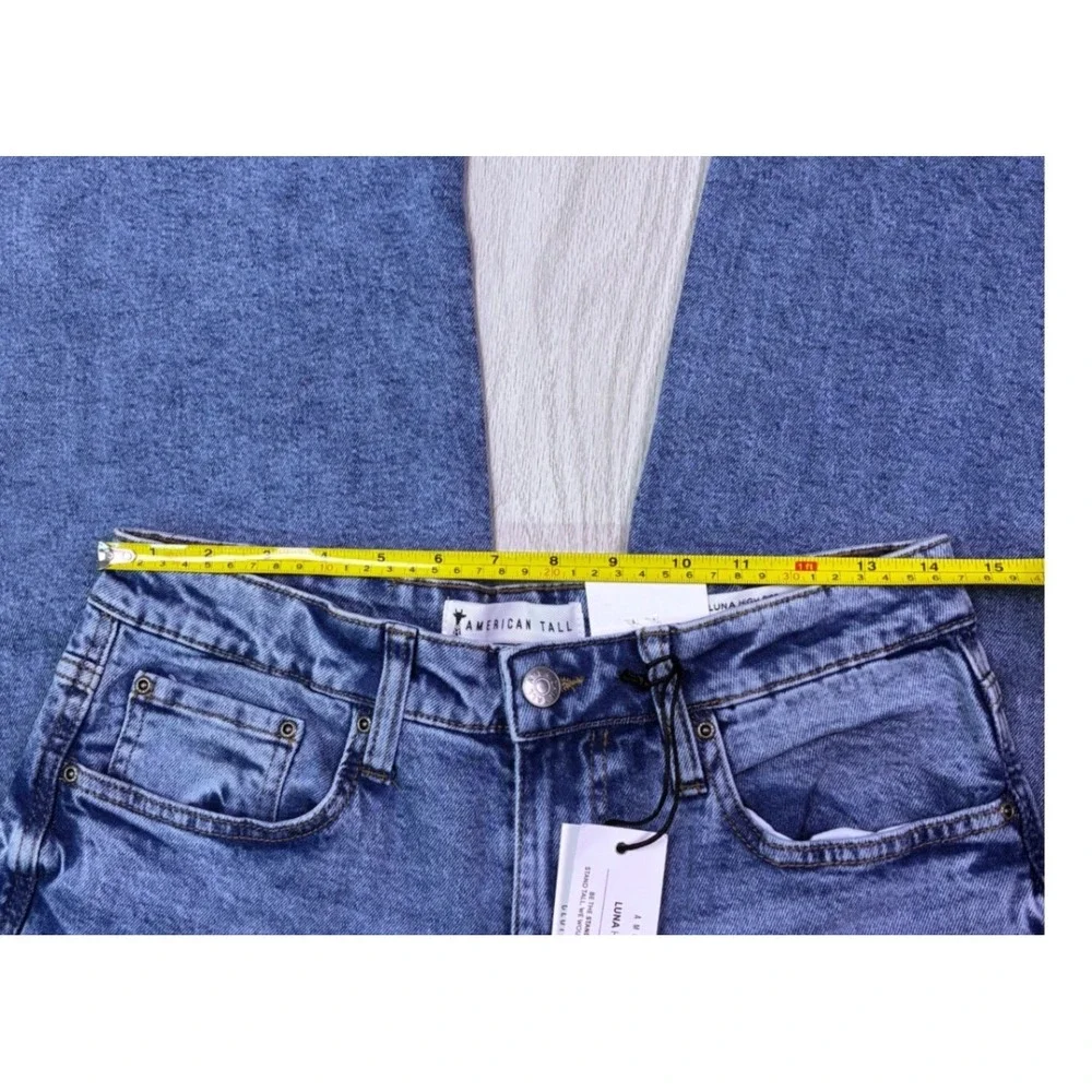 American Tall Luna High Rise Wide Leg Jeans Heritage Faded 29/37 - Picture 10 of 13